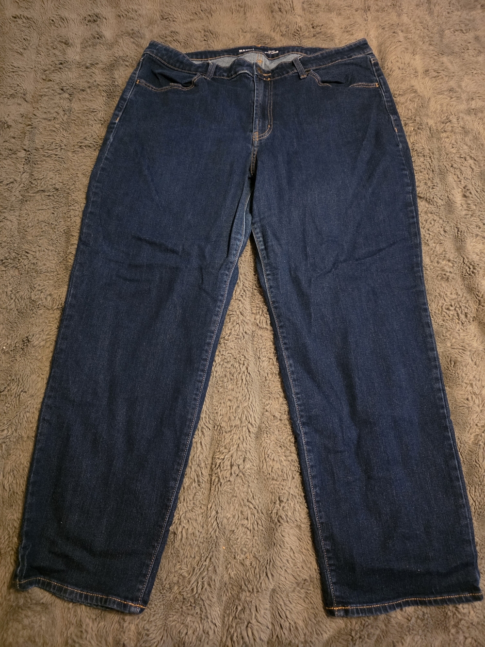 Old Navy Men's Dark Blue Straight Jeans